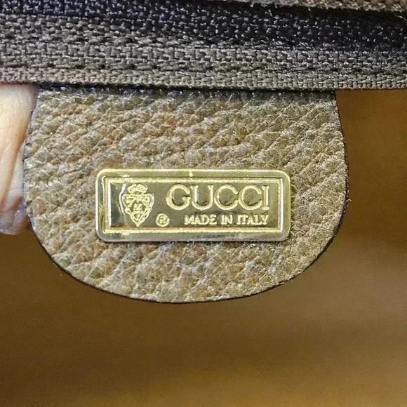 Brown PVC  Monogram Clutch - Picture 3 of 16